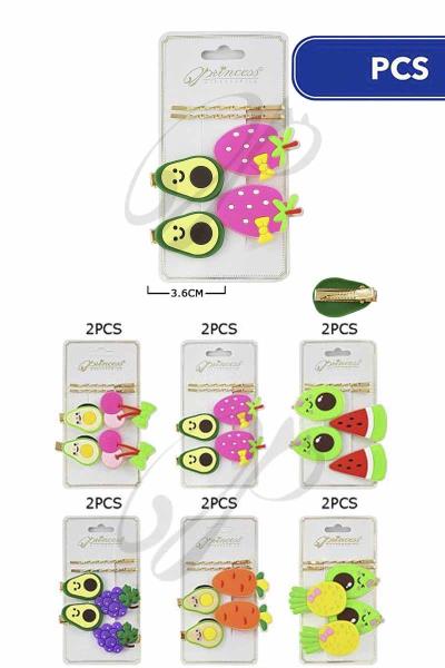 Avocado Fruit Hair Pin Set (12 Units)
