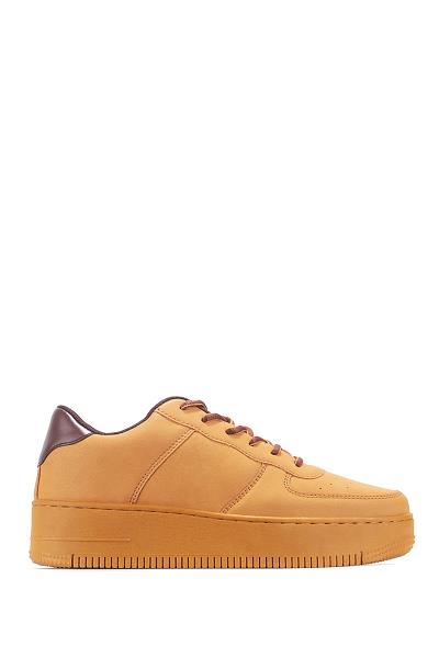 MODERN PLAIN STITCHING LACE SNEAKER
