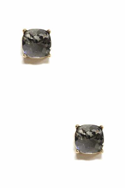 Gemstone Stud Earring