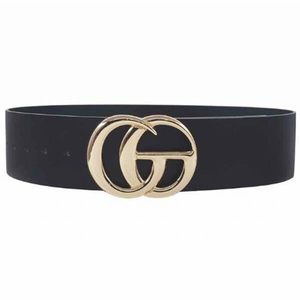 PLUS SIZE METAL BUCKLE WIDE STANDARD BELT