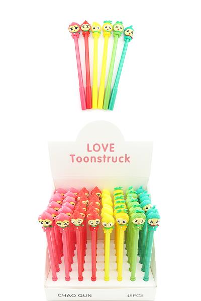 Cute Dressed Emotion Character Pen 48 Pcs