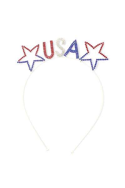 USA RHINESTONE HEADBAND
