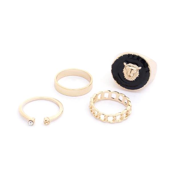 SODAJO Lion Head Ring Set