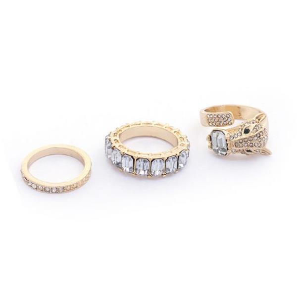 SODAJO Rhinestone Ring Set