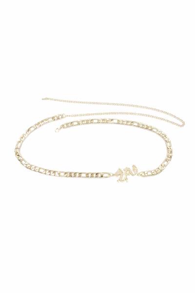 CHUNKY BELLY CHAIN WITH DRAGON CHARM BELT