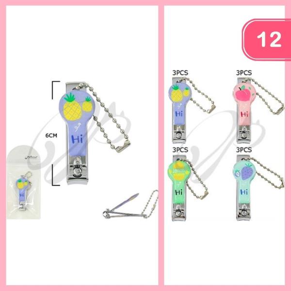 Fruit Print Nail Clip (12 Units)