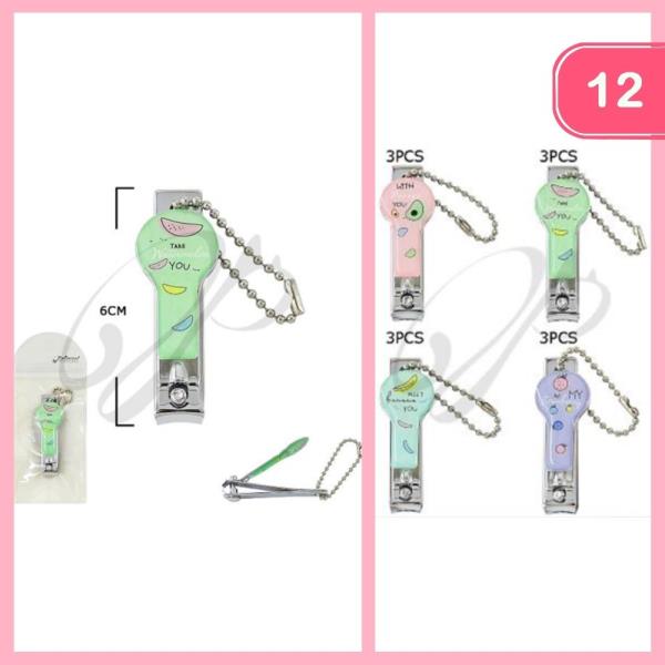Hi Fruit Print Nail Clip (12 Units)