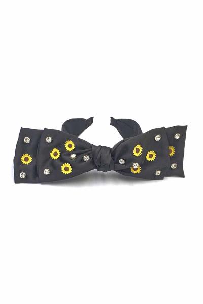 Flower Stone Ribbon Headband