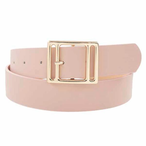 METAL SQUARE BUCKLE BELT