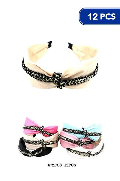Modern Design Knot Hair Headband (12 Units)