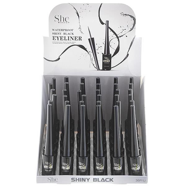 Waterproof Black Liquid Eyeliner 36 Pcs