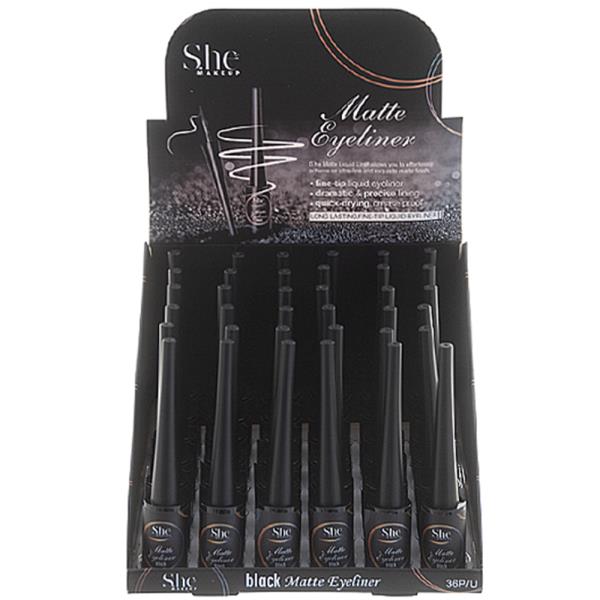 MATTE BLACK LIQUID EYELINER 36 PCS
