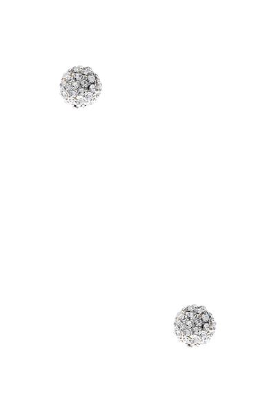 Modern 10mm Crystal Casting Ball Earring