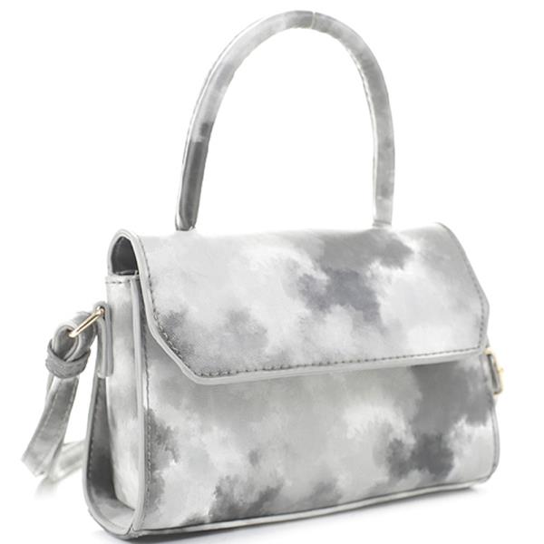 Water Tie Dye Design Handle Crossbody Bag