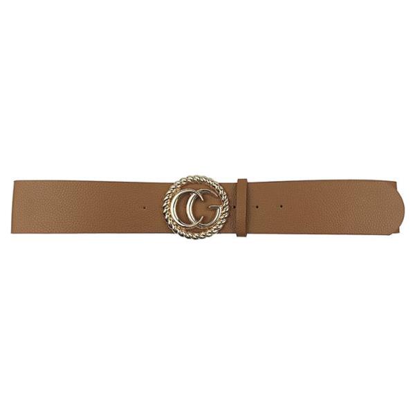 SMOOTH METAL SWIRL LETTERING DESIGN BELT