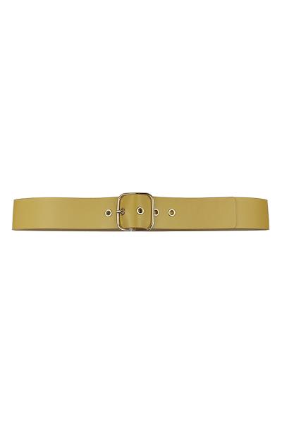 SMOOTH METAL SQUARE BUCKLE BELT