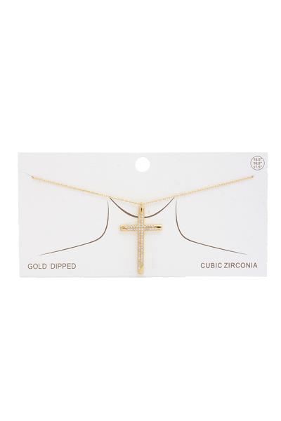 CROSS GOLD DIPPED NECKLACE