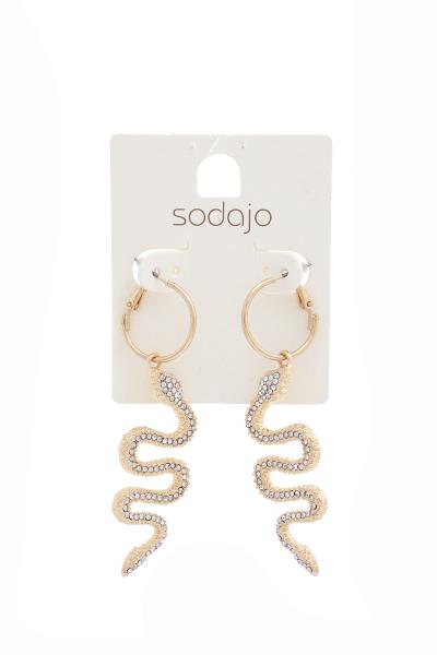SODAJO Snake Hoop Earring