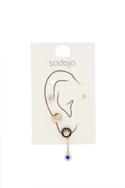 SODAJO EYE STUD EARRING SET