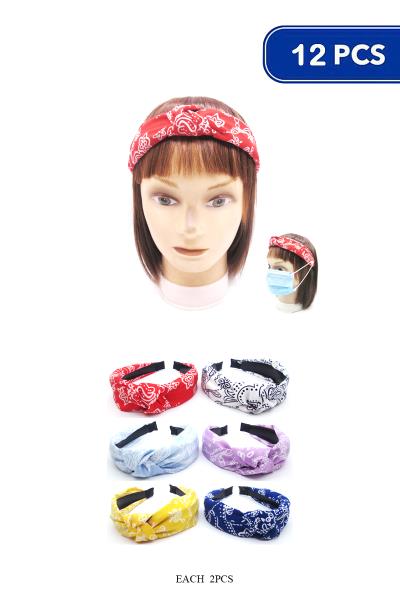 Modern Design Knot Hair Headband (12 Units)