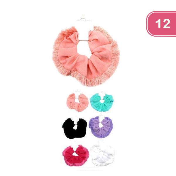 Tassel Hair Scrunchies (12 Units)