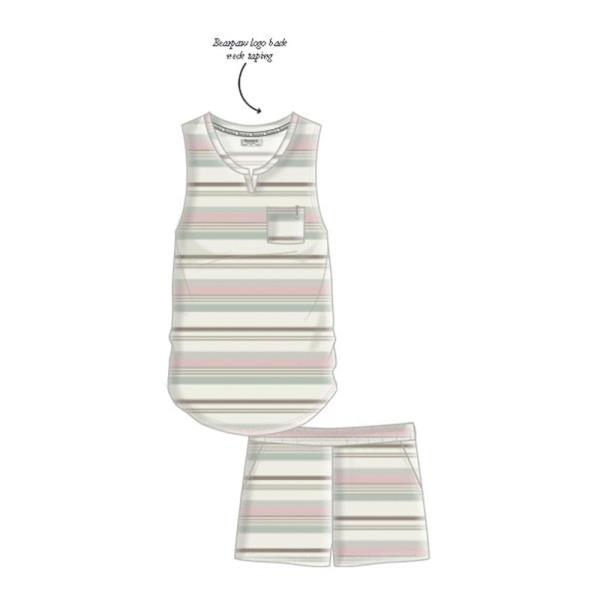TANK & SHORT WITH LOGO POCKET DETAIL SLEEPWEAR SET