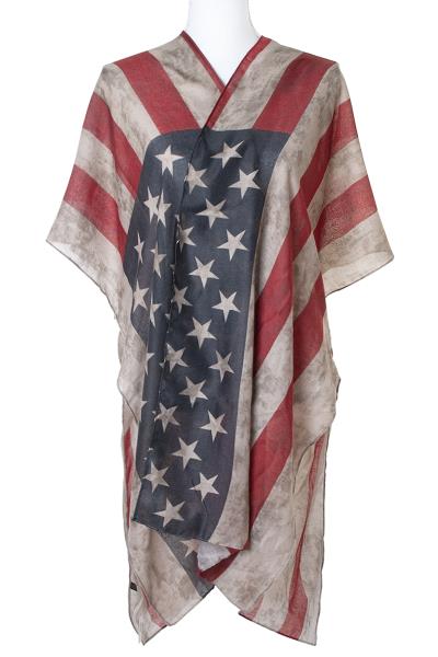 AMERICAN FLAG STYLISH SMOOTH KIMONO