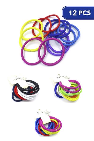 Color Hair Tie Set (12 Units)