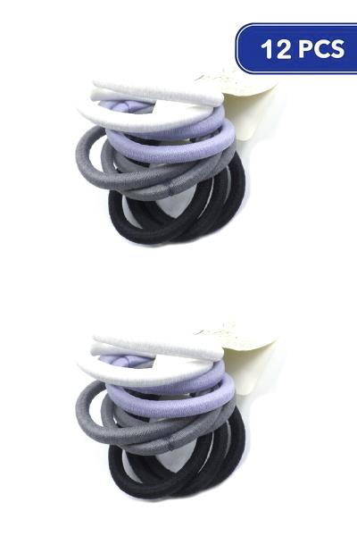 Color Hair Tie Set (12 Units)