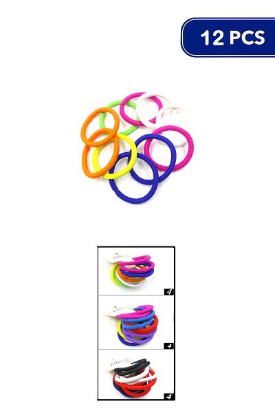 Multi Color Mix Hair Band Set (12 Units)
