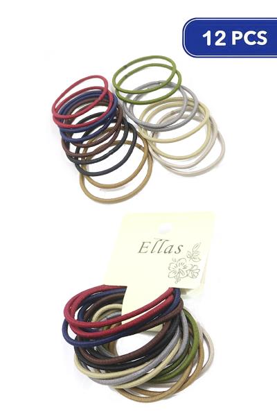 Color Hair Tie Set (12 Units)