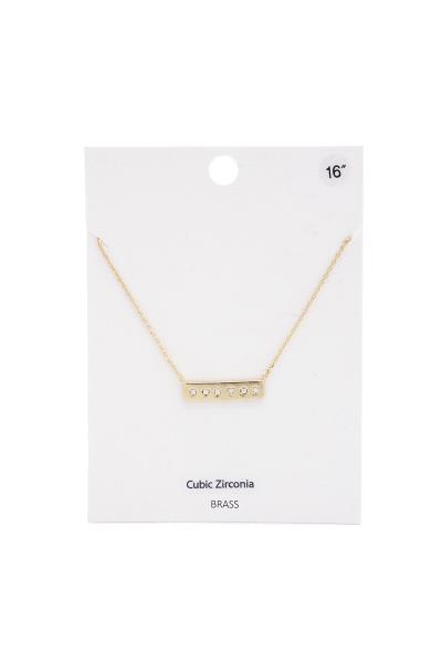 Stone Bar Necklace