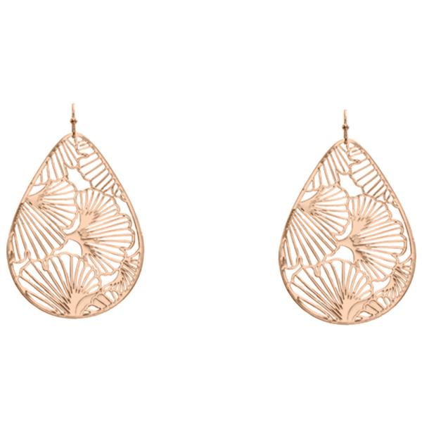Laser Cut Teardrop Earring