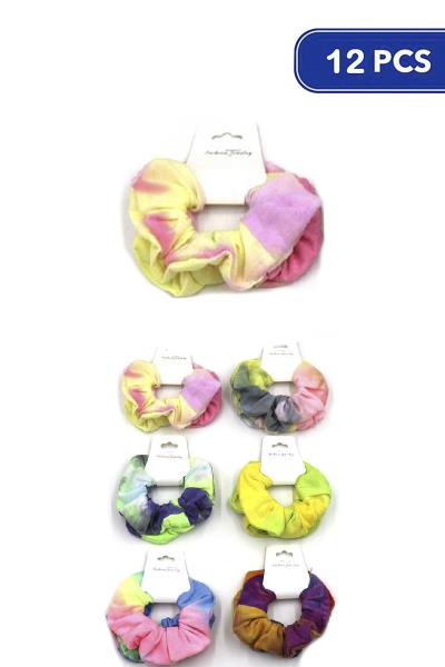Tie Dye Hair Scrunchies (12 Units)