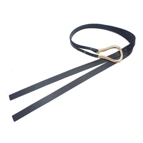SIDEWAYS TEARDROP BUCKLE WRAP AROUND BELT