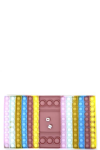 Rectangle Bubble Stress Reliever Toy with Dice