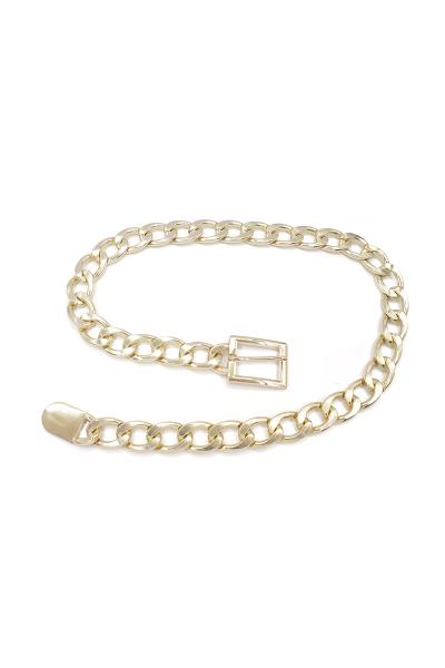 WIDE METAL CHAIN BELT
