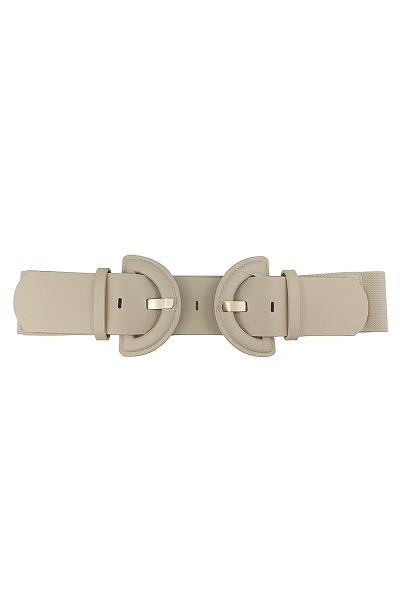FASHION DOUBLE SIDED CURVE BUCKLE BELT