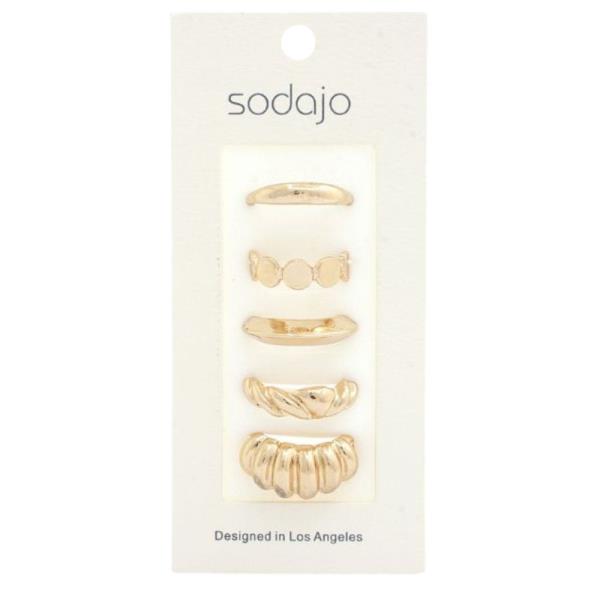 SODAJO Assorted Metal Ring Set