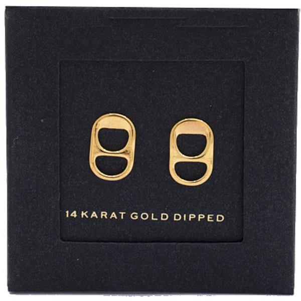 SODA TAB GOLD DIPPED EARRING