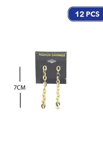 Metal Link Drop Earring (12 Units)