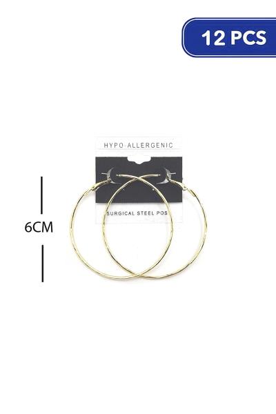 60mm Hoop Earring (12 Units)