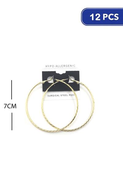 70mm Hoop Earring (12 Units)