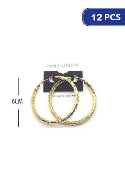 60mm Hoop Earring (12 Units)