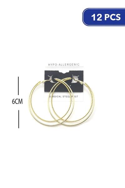 60mm Hoop Earring (12 Units)