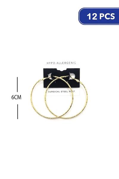 60mm Hoop Earring (12 Units)