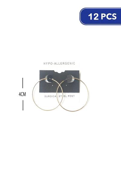 40mm Endless Hoop Earring (12 Units)