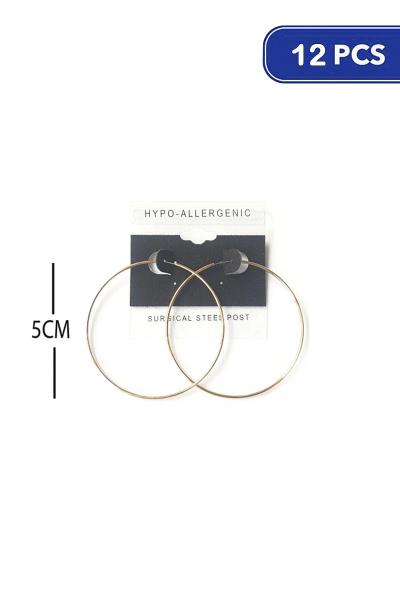 50mm Endless Hoop Earring (12 Units)