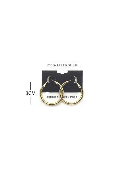 FASHION METAL HOOP 30MM EARRING