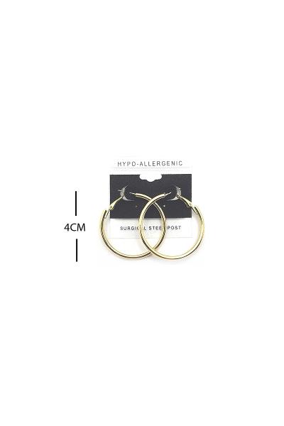 FASHION METAL HOOP 40MM EARRING